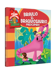Dino amigos Braulio, el braquiosaurio preocupado